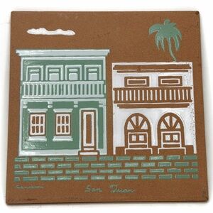 Vintage Terracotta Hanging Tile San Juan Puerto Rico